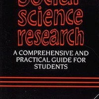 Gary D. Bouma, G.B.J. Atkinson, A Handbook of Social Science Research, 1996
